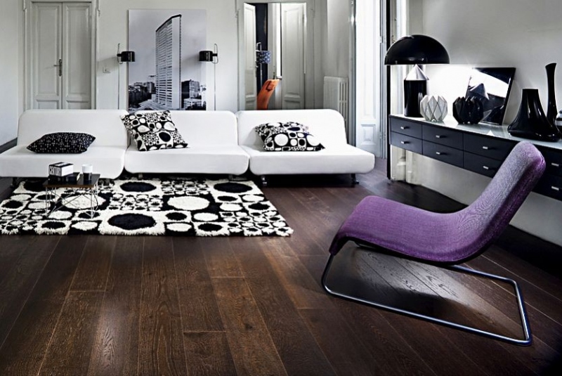 Dub Nouveau Black Drevené podlahy / Kährs - foto Drevené podlahy / Kährs - foto