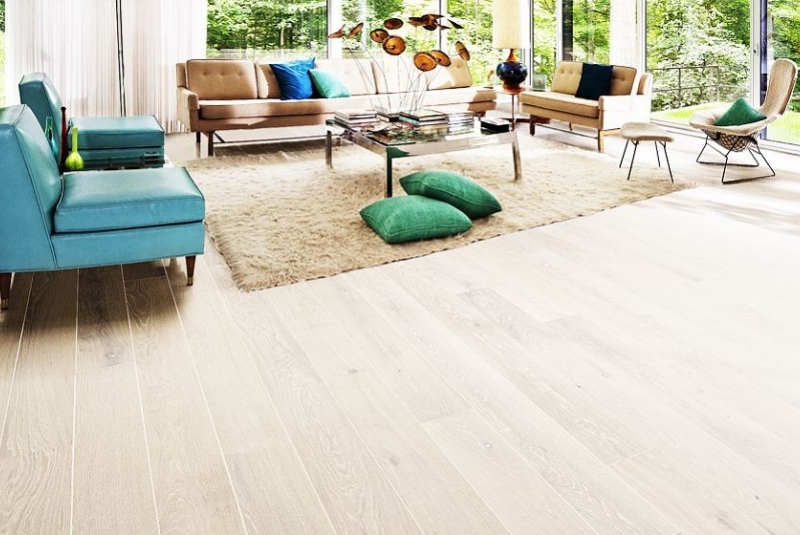 Dub Nouveau Snow Drevené podlahy / Kährs - foto Drevené podlahy / Kährs - foto